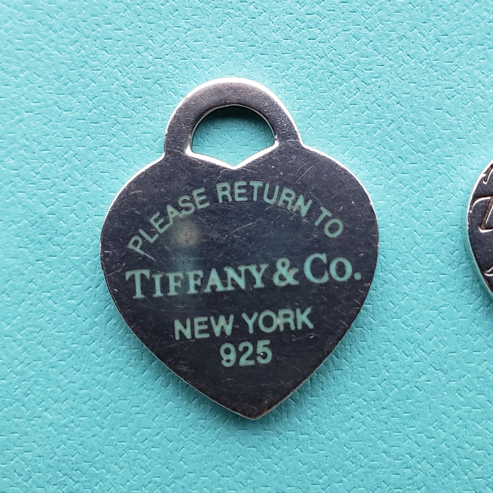 *SOLD* Tiffany & Co. RTT Blue Enamel Heart Charm